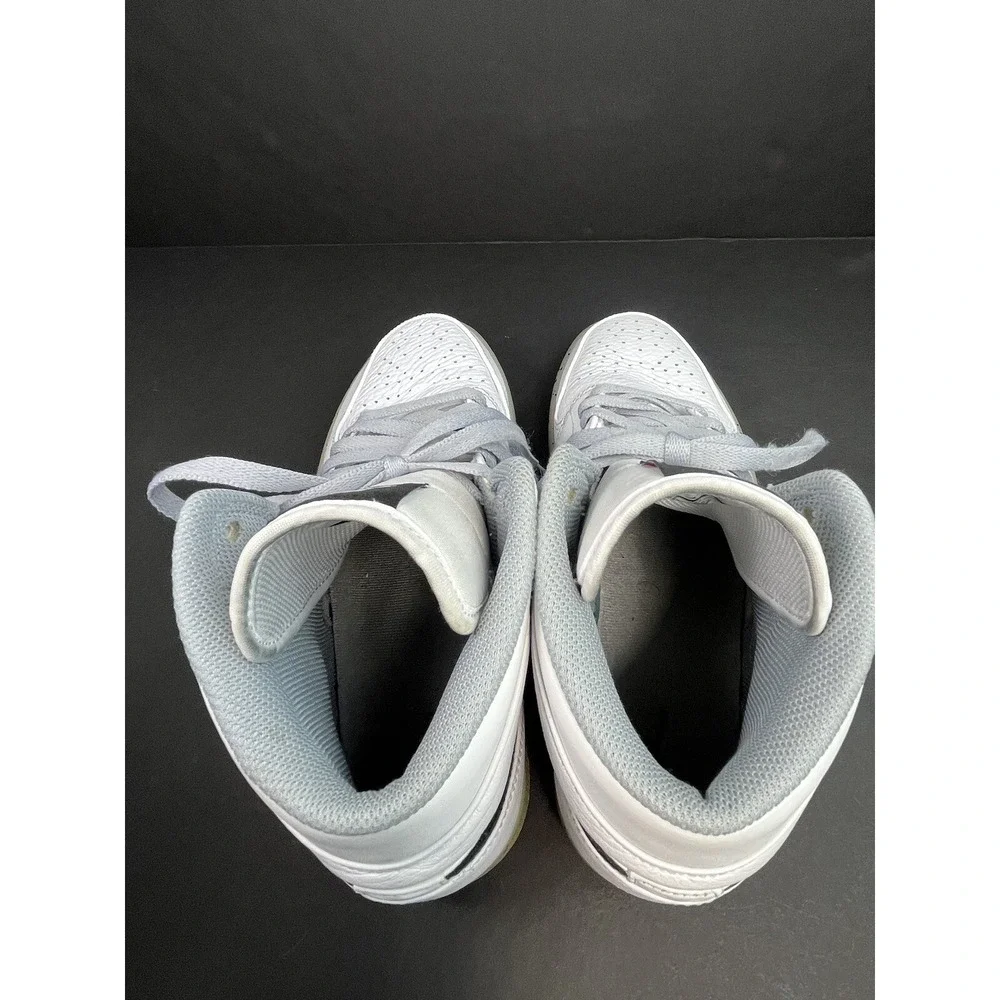 Air Jordan 1 Mid White Cement Men's Size 8 Sneakers 554724-115 Leather Nike